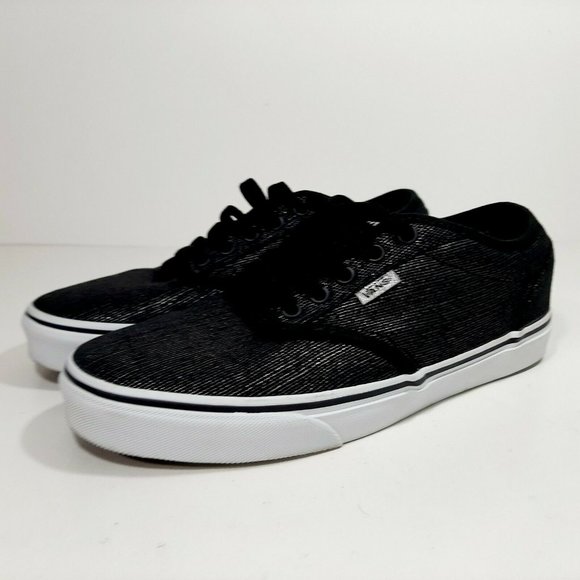 Vans Shoes - Vans Women's Canvas Shoes Size 8.5 Black Shiny